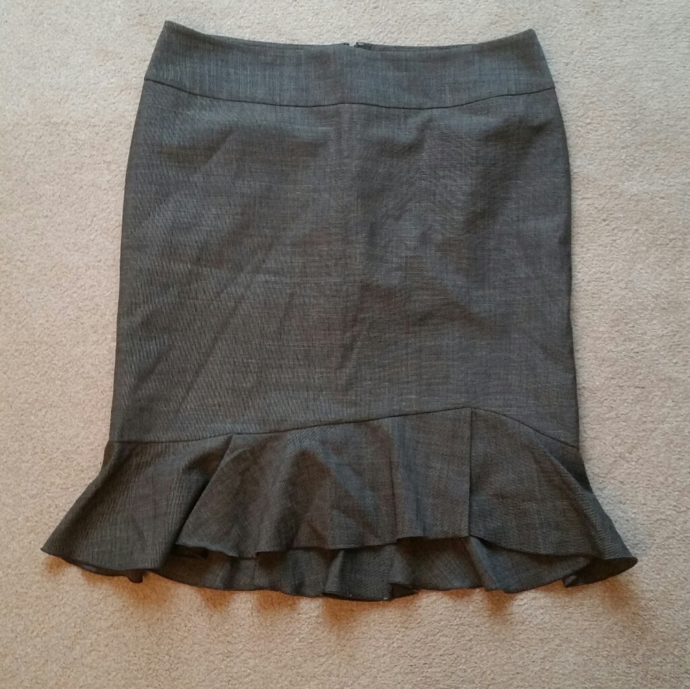 Express gray skirt with ruffles size 12